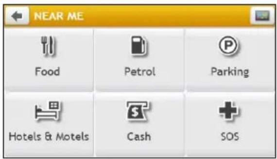 NEAR ME Food Petrol Parking Hotels & Motels Cash SOS