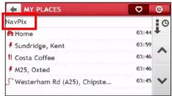 MY PLACES NavPix Home 03:44 Sundridge, Kent 03:59 Costa Coffee 03:46 M25, Oxted 03:46 Westerham Rd (A25), Chipste... 03:45