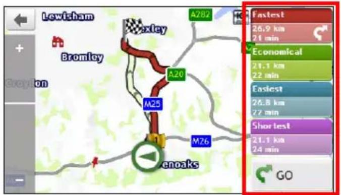 Levisham Bromley A282 A20 M25 M26 enoaks Fastest 26.9 km 21 min Economical 21.1 km 22 min Easiest 26.8 km 22 min Shortest 21.1 km 24 min GO
