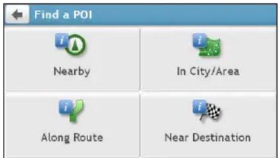 Find a POI Nearby In City/Area Along Route Near Destination