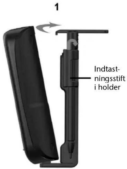 1 Indtast- ningsstift i holder