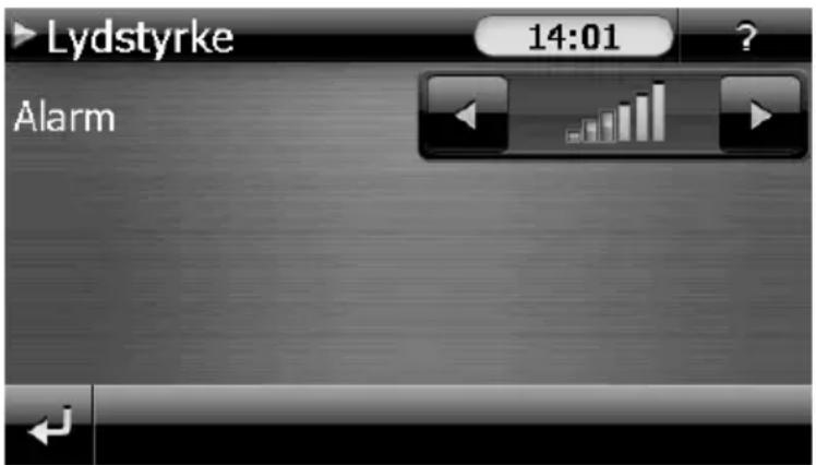 Lydstyrke 14:01 Alarm