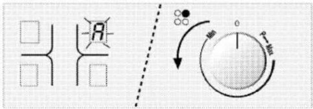 Diagram illustrating a mechanical or electrical system with labeled components and directional arrows, including symbols like 'R' and 'Min'.