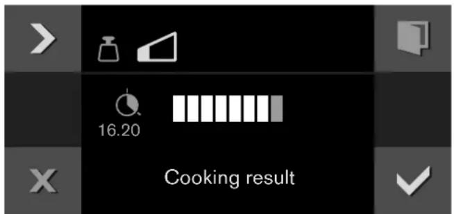 16.20 Cooking result