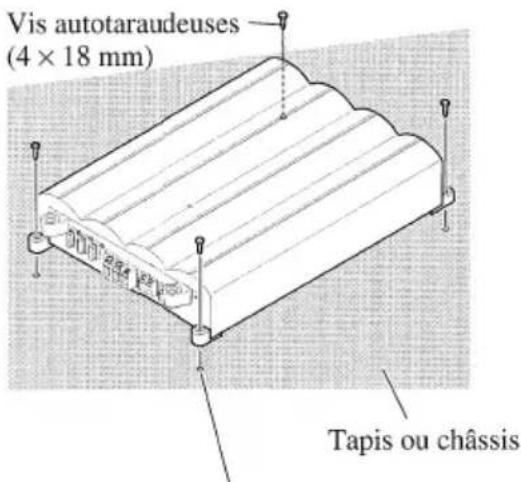 Vis autotaraudeuses (4 × 18 mm) Tapis ou châssis