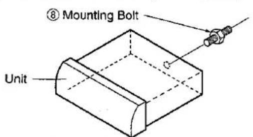 ⑧ Mounting Bolt Unit