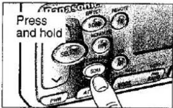 Press and hold REFLECT METER RESET SON PWR AT