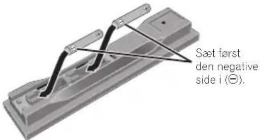 PIONEER BCS-FS525 - Åbn batteridækslet. - 2