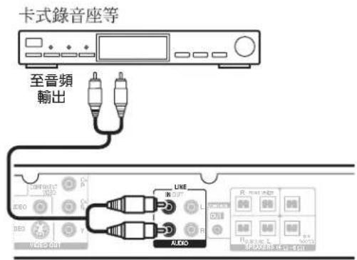 卡式錄音座等 至音頻 輸出 LINE IN OUT AUDIO Audio