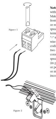 Figure 1 Figure 2 Note with Make from or re speal term “-” to wire codit two or cons speal (in p or pe or m inco