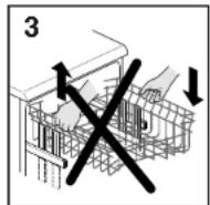 HOOVER DDY 088T - B. : NON SOLLEVARE O ABBASSA-RE MAI IL CESTO DA UN SOLO LATO (fig. 3). - 3