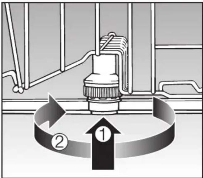 MIELE G 5585 SCVi XXL - Cleaning the spray arms - 1