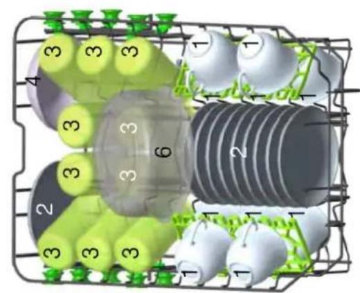 BOMANN GSP 846 IX - Loading the baskets according to En50242: - 1