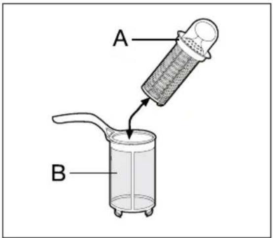 A B