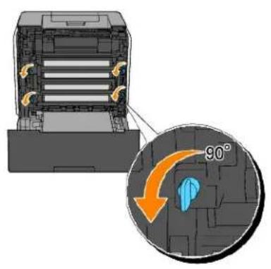 DELL 1320c - Rengøring af separatorvalsen inde i printeren. - 2