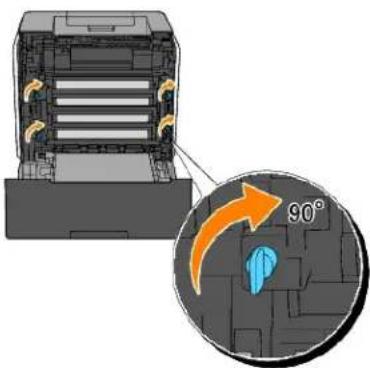 DELL 1320c - Rengøring af separatorvalsen inde i printeren. - 4