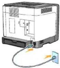 DELL 1320c - Tænd for printeren - 1