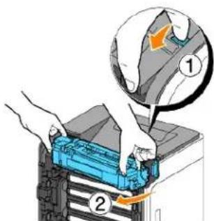 DELL 1320c - Udtagning af den brugte fuser - 2