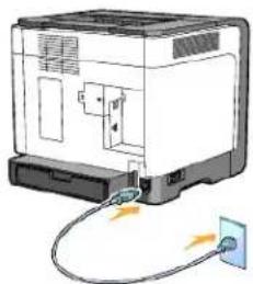 DELL 1320c - Tænd for printeren - 1