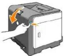 DELL 1320c - Rengøring af CTD-sensoren inde i printeren - 1
