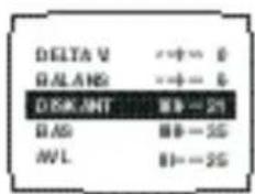 DELTA V ↔→← 0 BALANS ↔→← 0 DEKANT ##-21 BAS ##-25 AVL #1-25