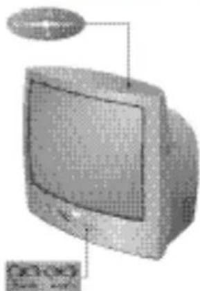 PHILIPS 21PT1354 - TV-apparatens knappar - 1