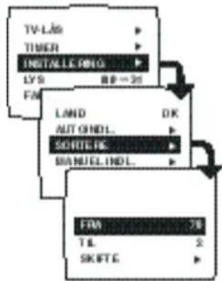 TV-LAS TIMER INSTALLER PDLG LYS FM LAND AUT GNDL. SORTLE HS MANUEL INDL. FM 78 TIL 2 SKFTE
