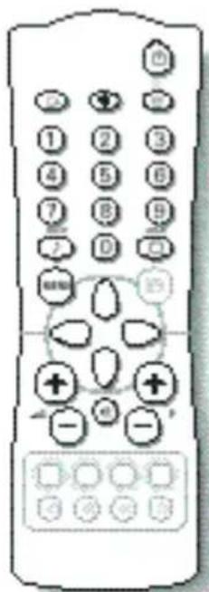 PHILIPS 21PT1354 - Knapperne på fjernbetjeningen - 8