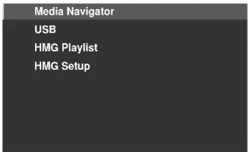 Media Navigator USB HMG Playlist HMG Setup