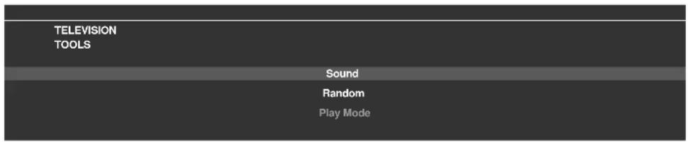 TELEVISION TOOLS Sound Random Play Mode