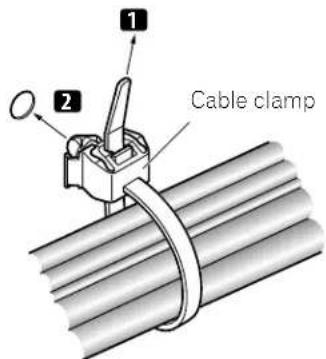 1 2 Cable clamp