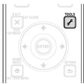 EXIT SAT GUIDE DVD TOP MENU ENTER HOME MENU SAT / DVD MENU TOOLS RETURN