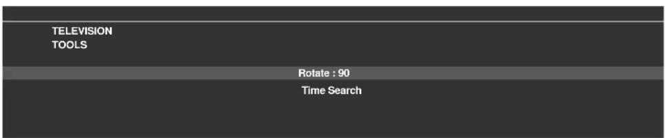 TELEVISION TOOLS Rotate : 90 Time Search