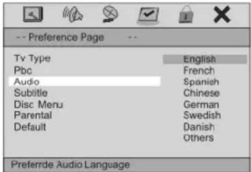 DENVER MT-761 MK2 - Audio, Subtitle and Disc menu - 1