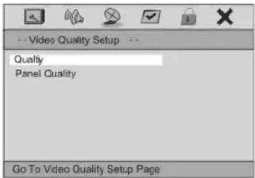 DENVER MT-761 MK2 - Video Quality Setup : - 1