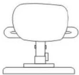 DENVER MT-761 MK2 - Release the DVD player from headrest - 1