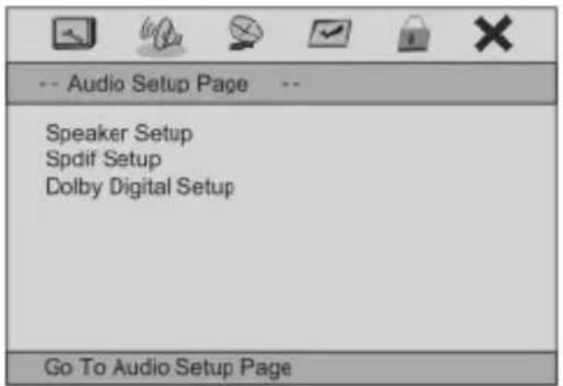 DENVER MT-761 MK2 - Audio Setup Page - 1