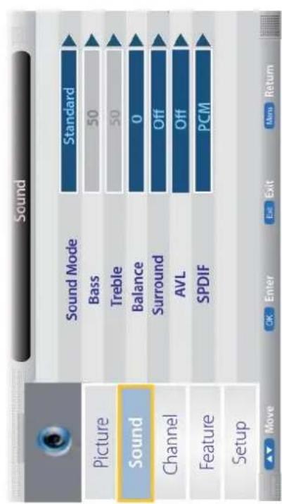 Reflexion LDD1671 - Picture menu - 2