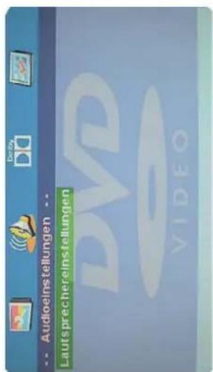 Audioinstellungen Lautsprechereinstellungen DVD VIDEO