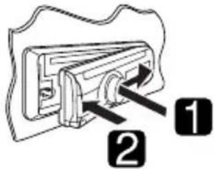 JVC KD-R501 - Bevestigen van het bedieningspaneel - 1