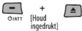 - + Ø/ATT [Houd ingedrukt]