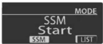 MODE SSM Start SSM LIST