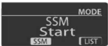 MODE SSM Start SSM LIST