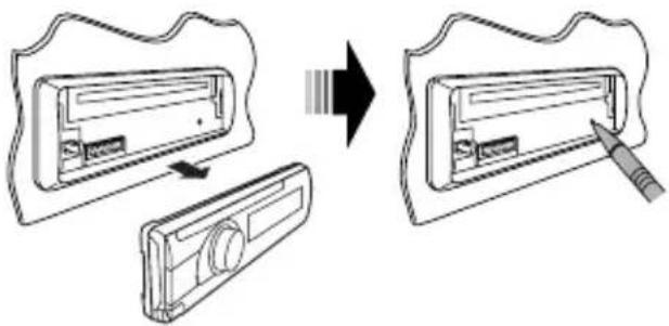 JVC KD-R301 - Hur apparaten nollställs - 1