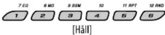 7 EQ 8 MO 9 SSM 10 11 RPT 12 AND 1 2 3 4 5 6 [Häll]