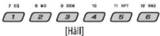 7 EQ 8 MO 9 SSM 10 11 RPT 12 RND 1 2 3 4 5 6 [Häll]