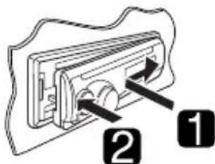 JVC KD-G442 - Tilslutning af kontrolpanelet - 1