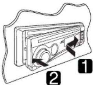 JVC KD-G632 - Så här sätter du tillbaka kontrollpanelen - 1