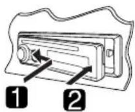 JVC KD-G431 - Tilslutning af kontrolpanelet - 1