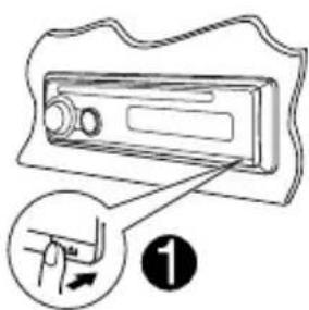 JVC KD-G431 - Käyttöpaneelin irrottaminen - 1